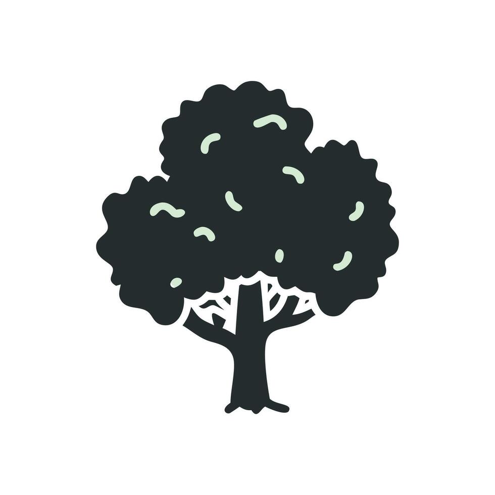 Unique Oak Tree Illustration for EcoDesigns vector