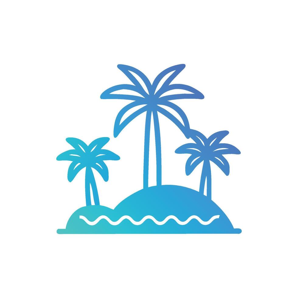Serene Oasis in Desert Landscape vector