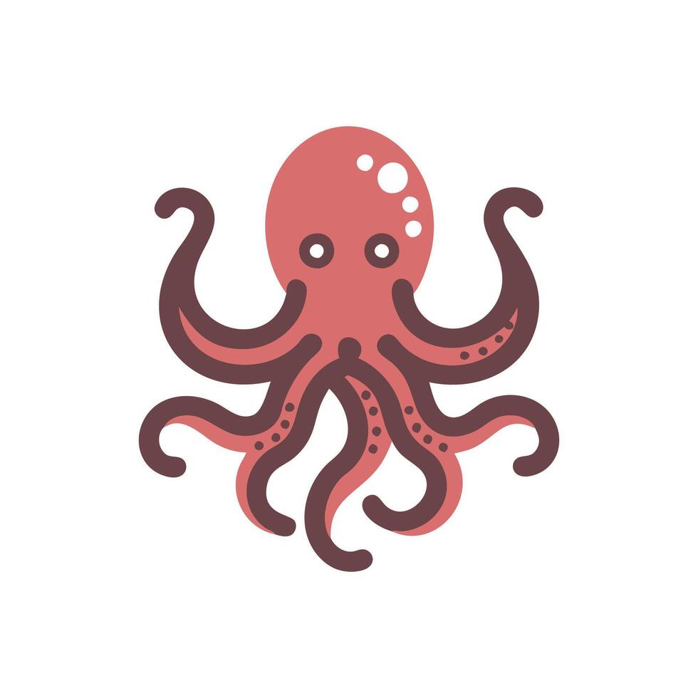 Colorful Octopus in Vibrant Ocean Scene vector