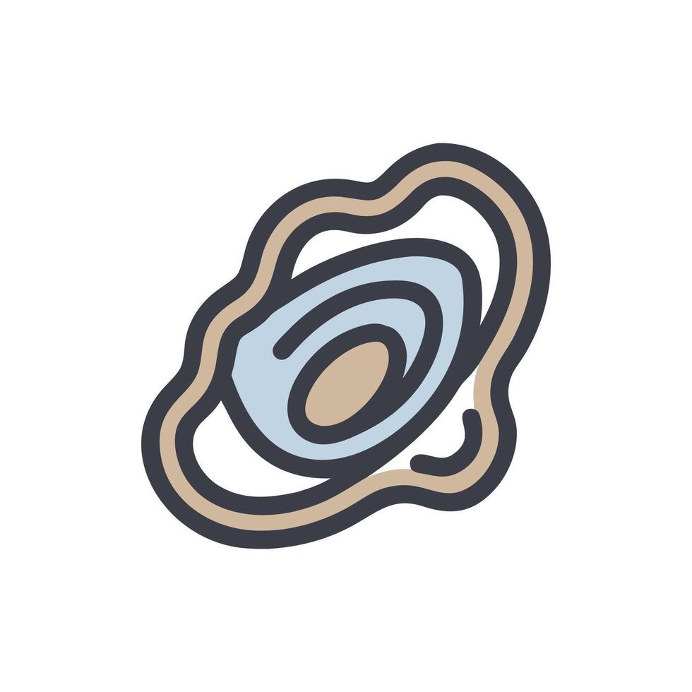 Beautiful Oyster in Ocean Environment vector