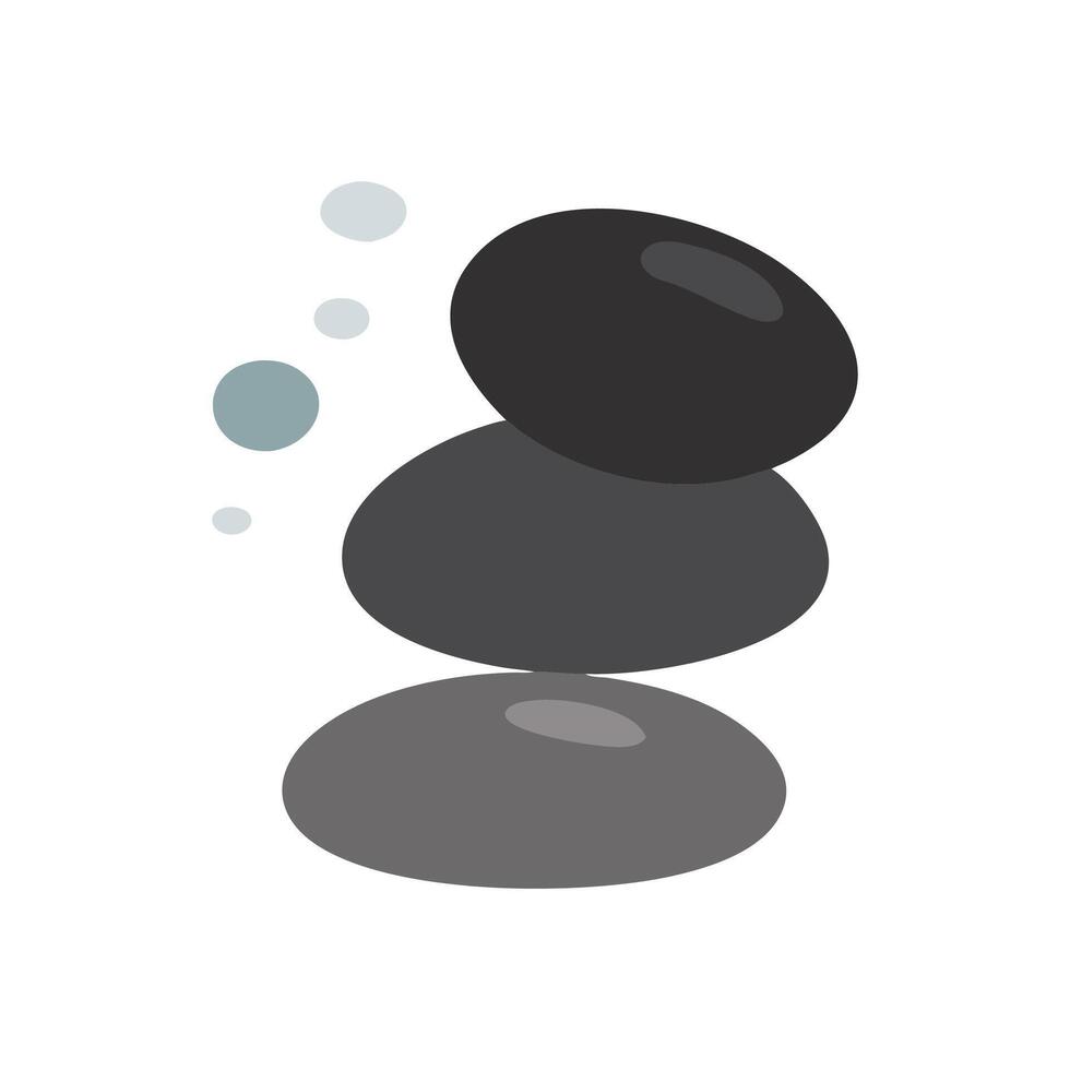Charming Pebbles in Clear Water vector