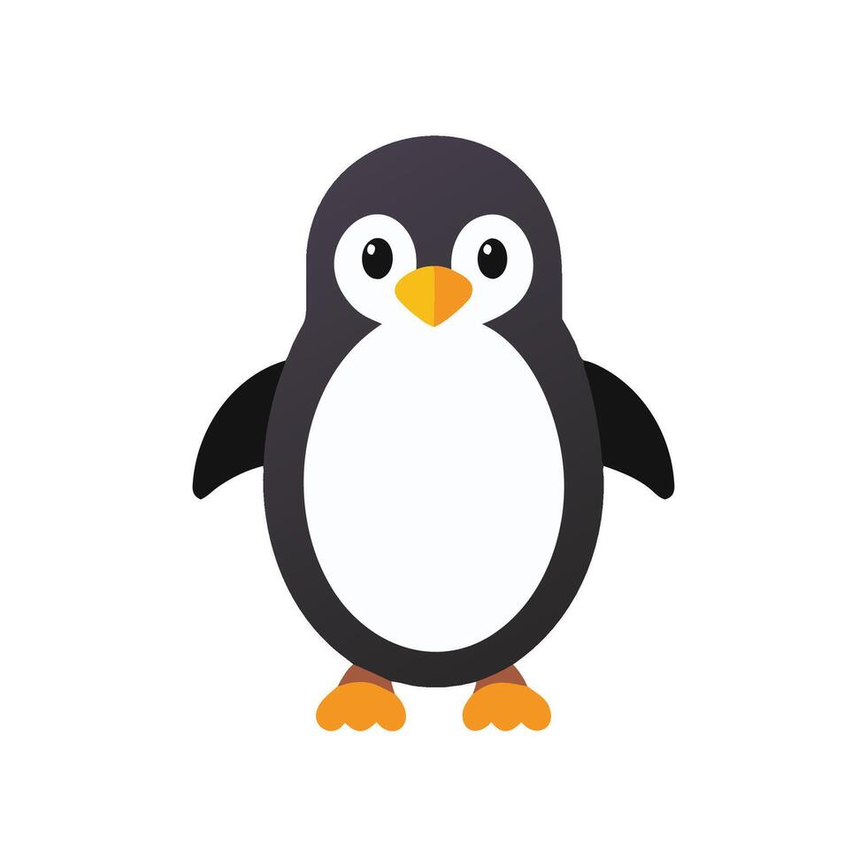 Vibrant Penguin in Arctic Setting vector