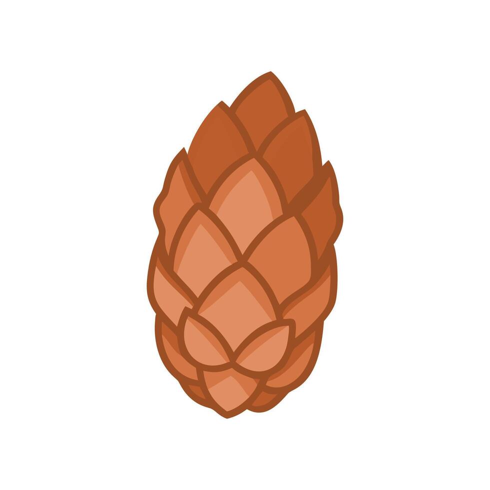 Majestic Pine Cone on Forest Floor vector