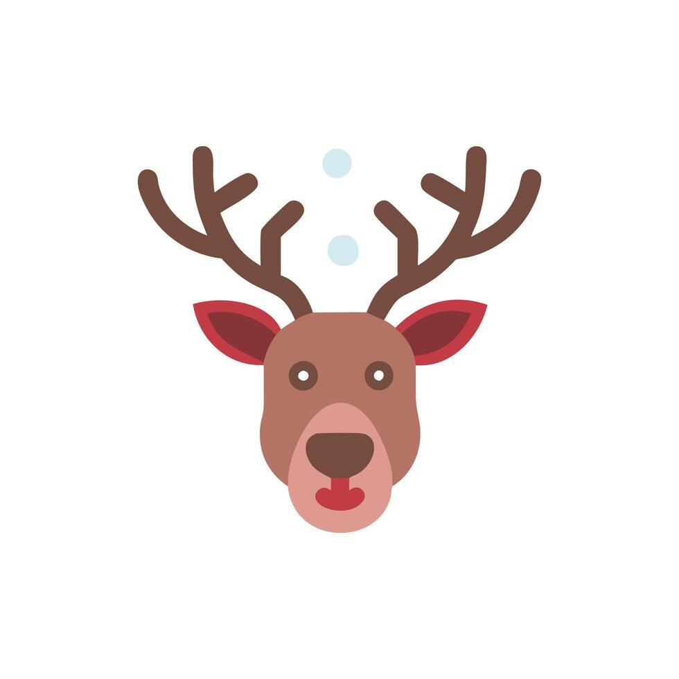 Majestic Reindeer in Winter Landscape vector