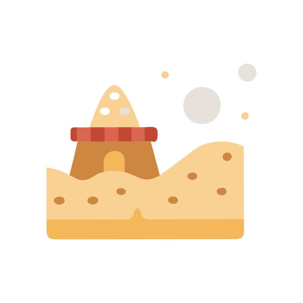Beautiful Sand Dunes in Desert vector