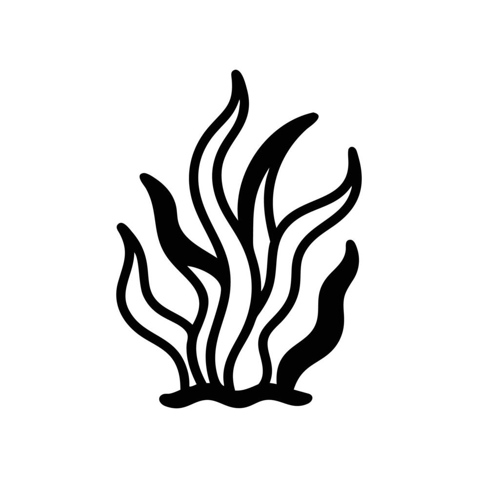 Majestic Seaweed Floating in Ocean vector