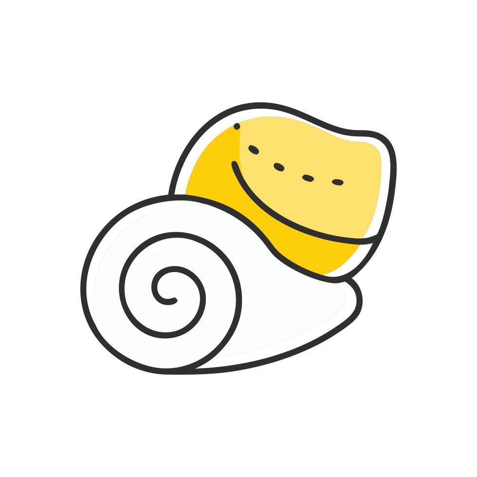 Vibrant Seashell in Coastal Setting vector