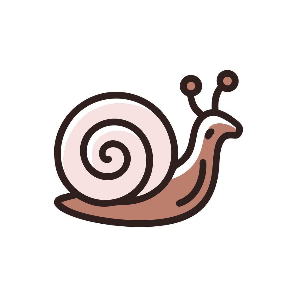Playful Snail Among Flowers vector