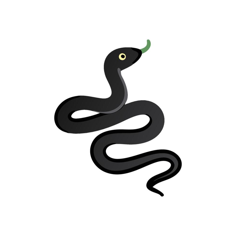 Unique Snake Illustration for EcoArt vector
