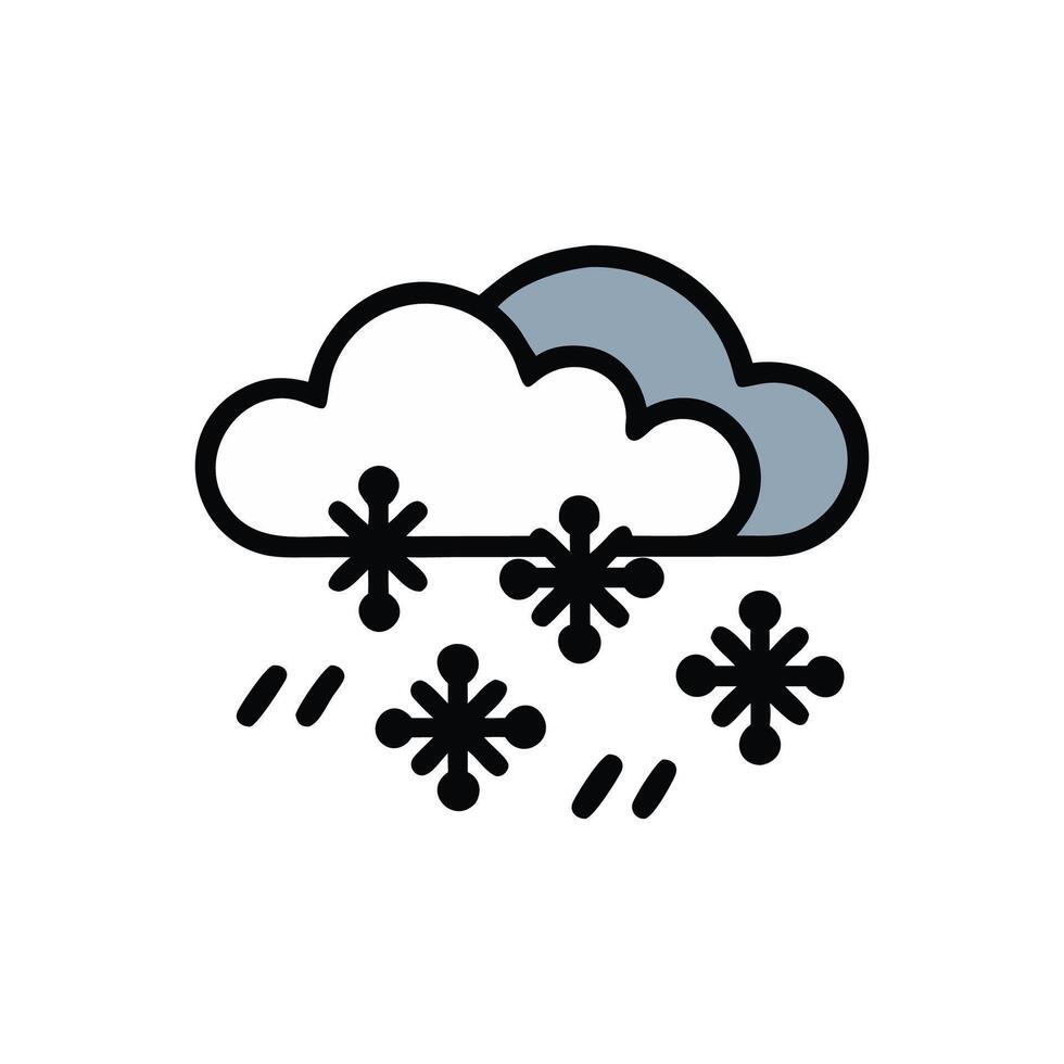 Majestic Snowstorm in Chirping Forest vector