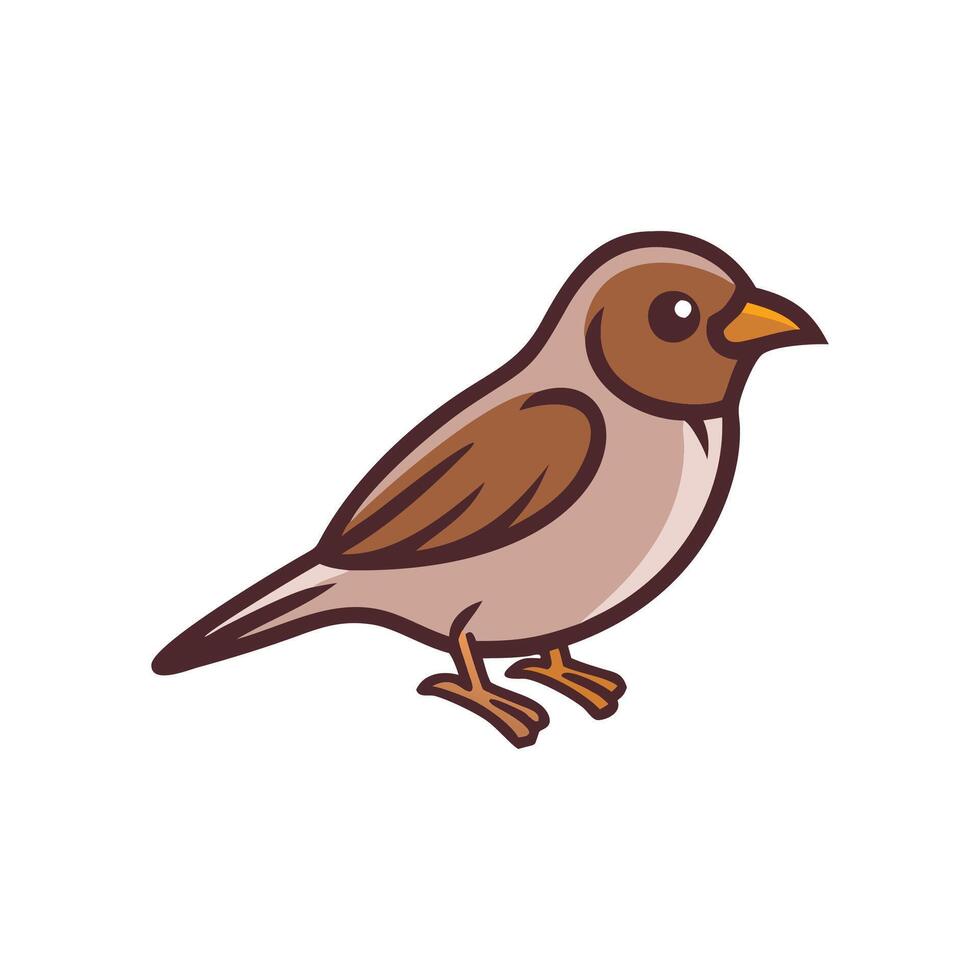Majestic Sparrow in Natural Habitat vector