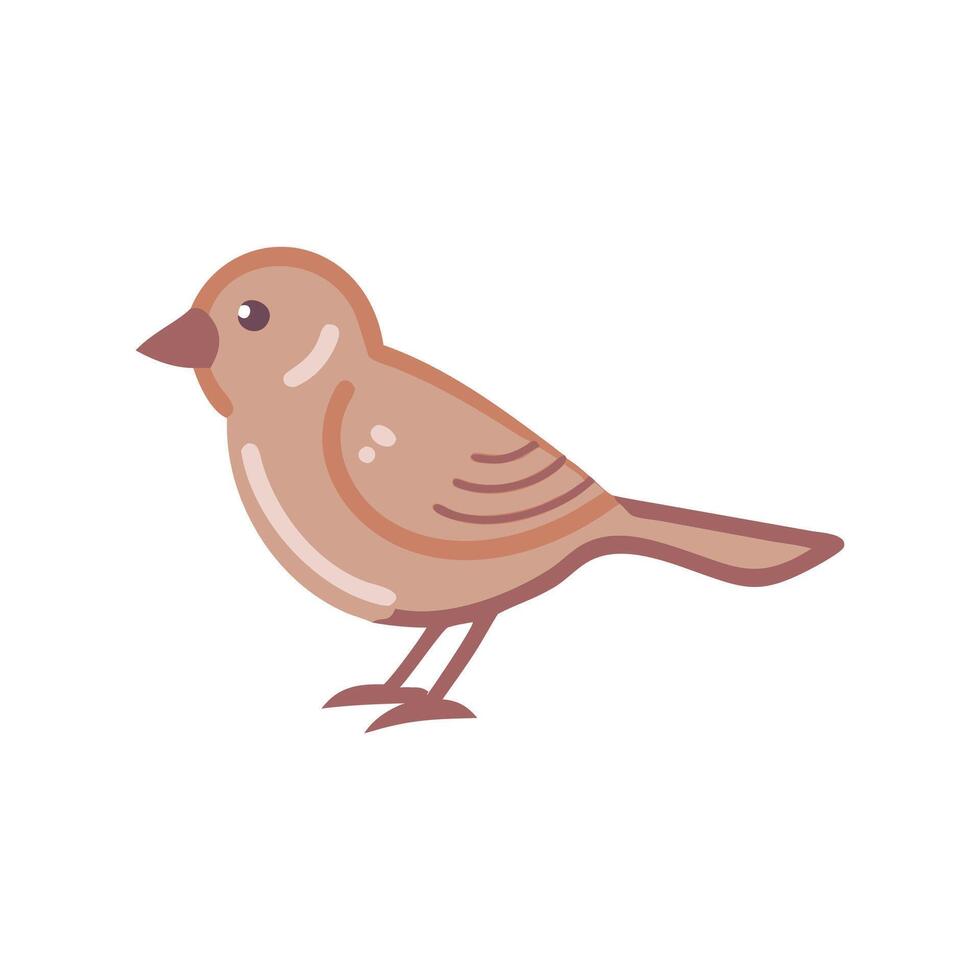Unique Sparrow Illustration for Wildlife Art vector