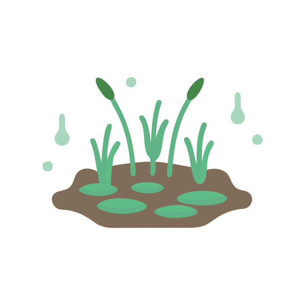 Majestic Swamp Landscape at Dusk vector