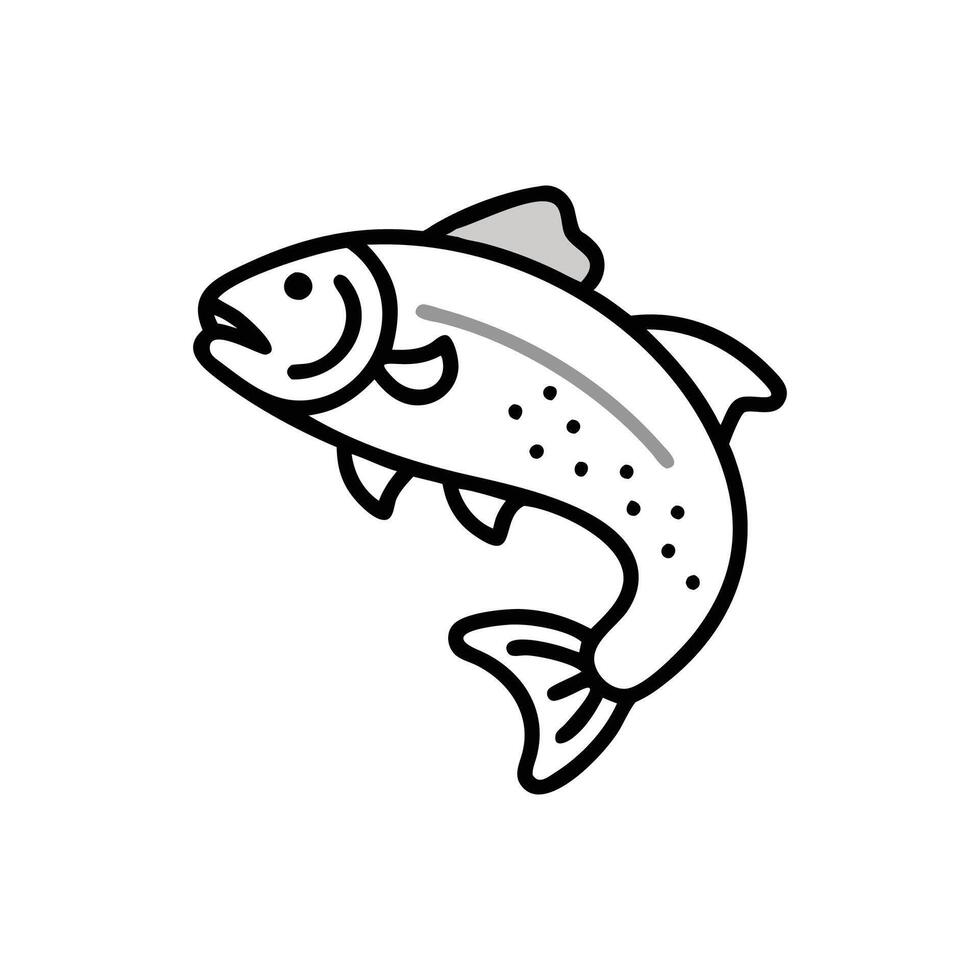 Unique Trout Illustration for Freshwater Art vector