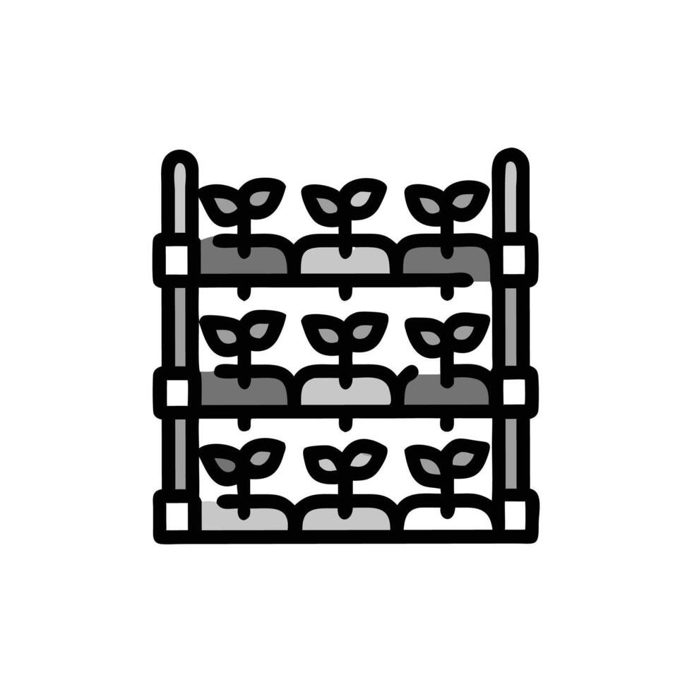 Charming Vertical Garden on Wall vector