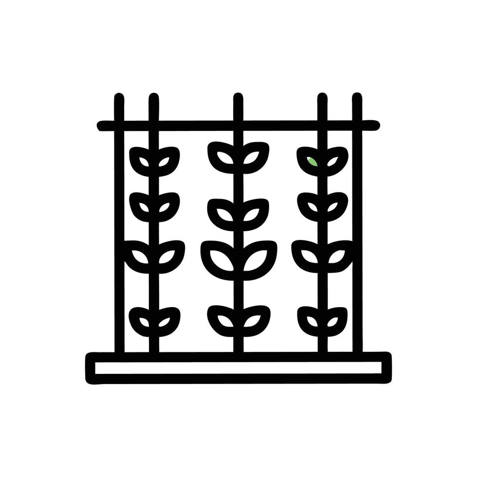 Vibrant Vertical Garden in Urban Setting vector