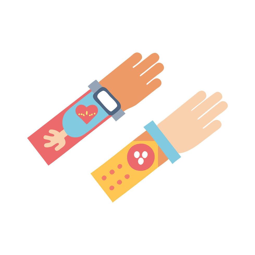 Elegant Wristbands Concept for Fashion Lovers vector
