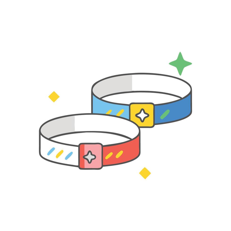 Unique Wristbands for Creative Designs vector