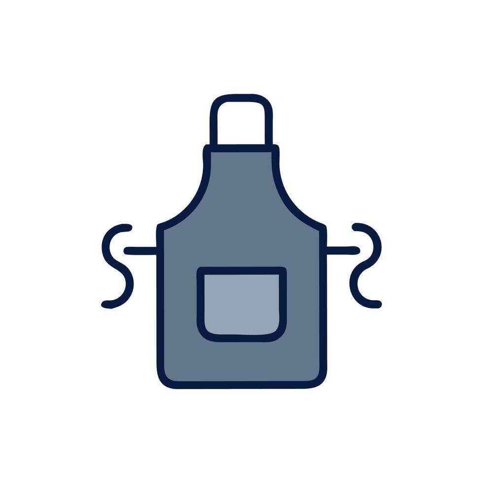 Trendy Apron Concept for Modern Cooking vector