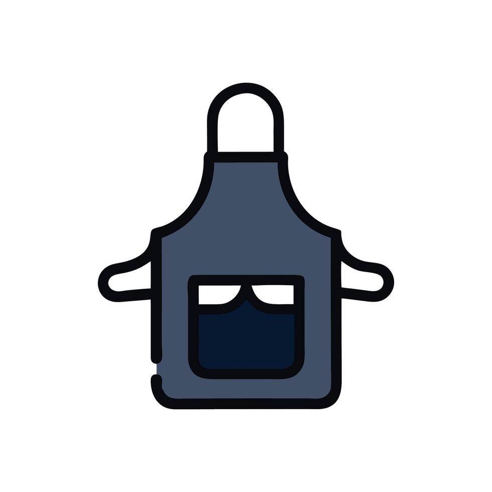 Colorful Apron Design for Culinary Enthusiasts vector
