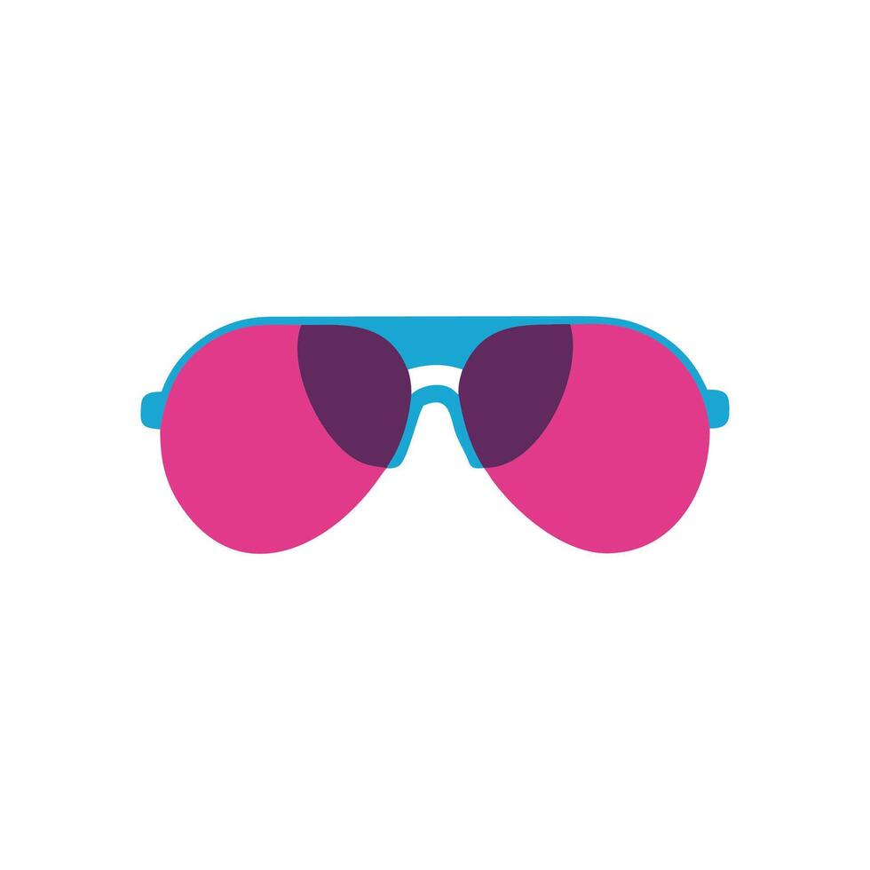 Trendy Aviator Sunglasses Illustration for Summer Vibes vector