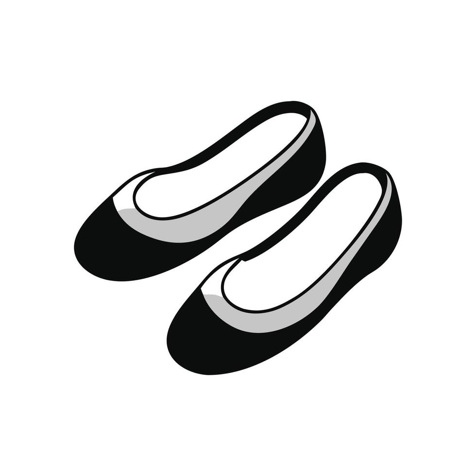 Elegant Ballet Flats Concept for Stylish Looks vector