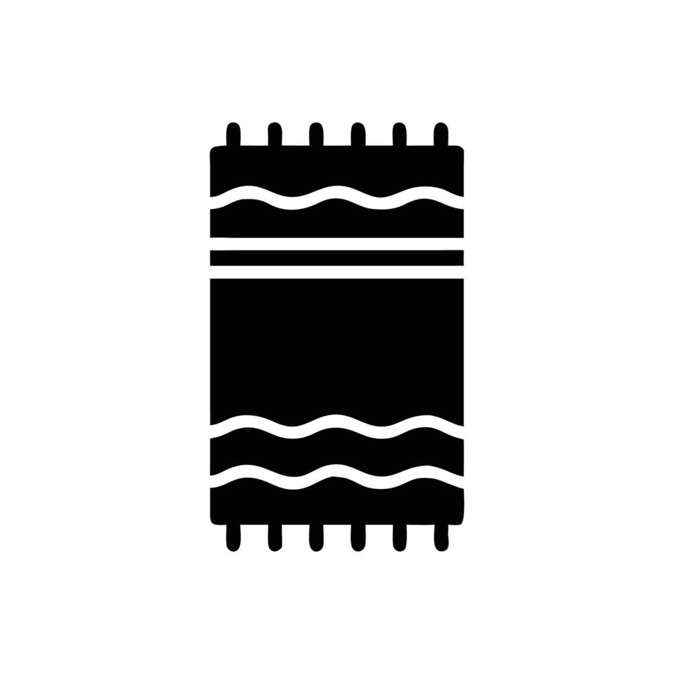 Chic Beach Towel Illustration for Sunny Days vector