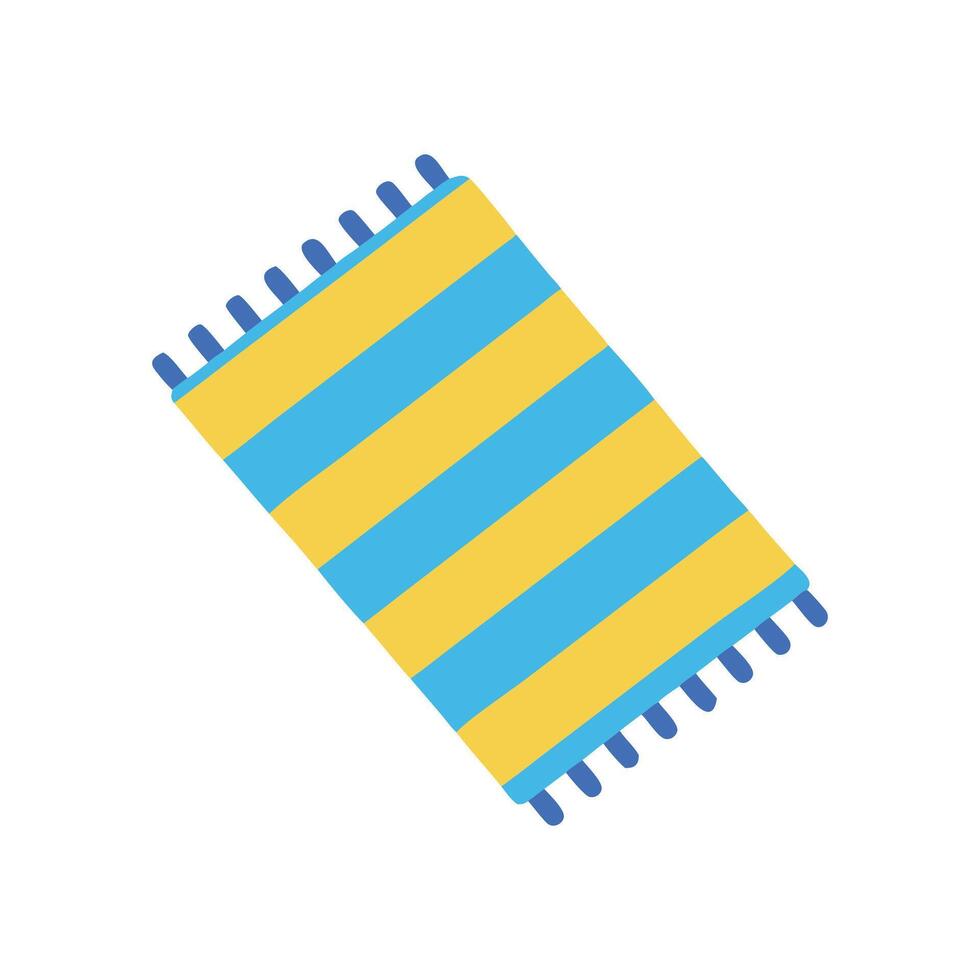 Colorful Beach Towel Design for Summer Fun vector