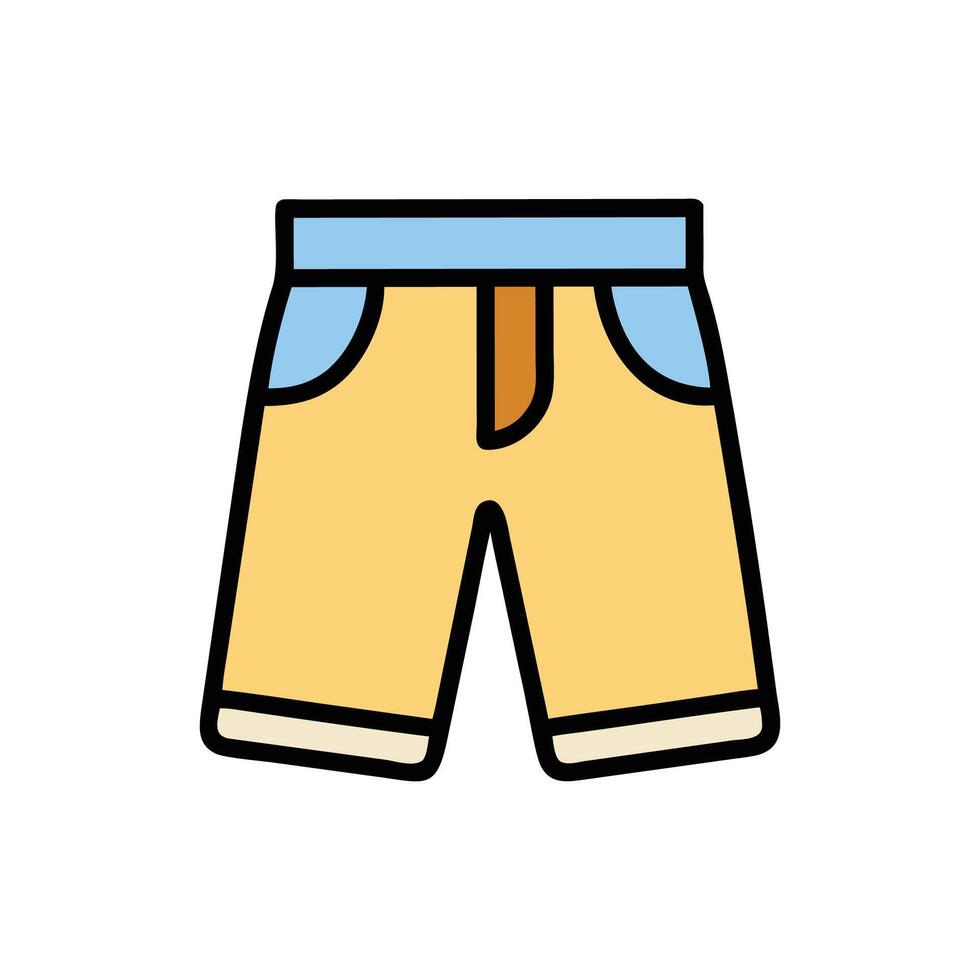 Stylish Bermuda Shorts Design for Summer Wear vector