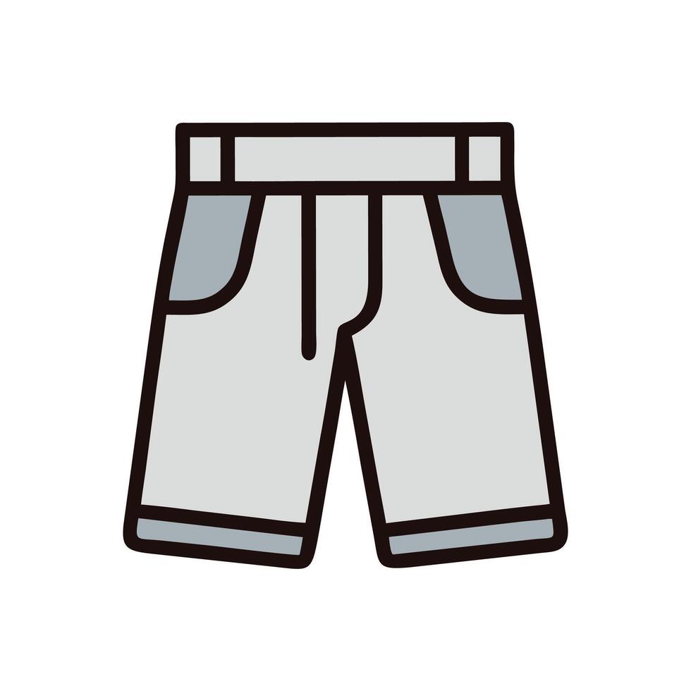 Chic Bermuda Shorts Illustration for Warm Days vector