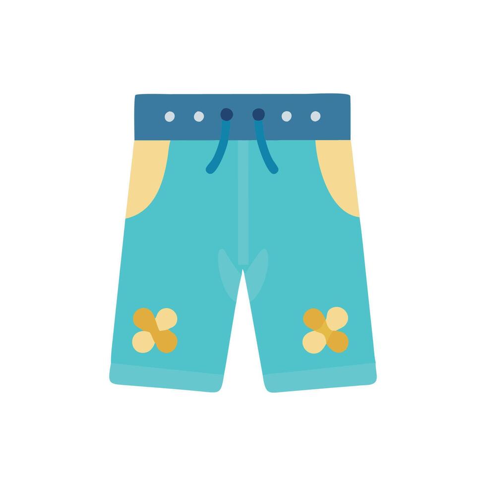 Stylish Board Shorts Concept for Warm Weather vector