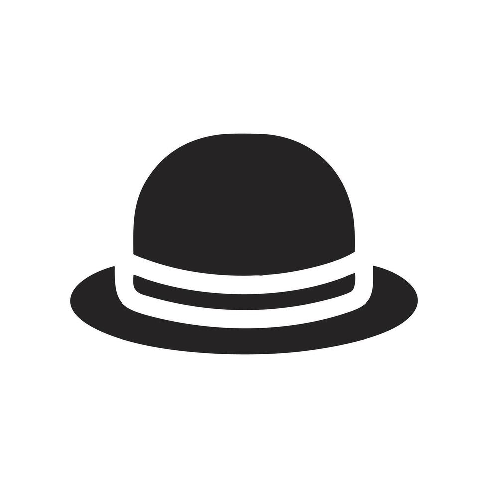 Stylish Bowler Hat Illustration for Retro Looks vector