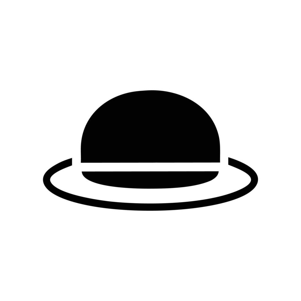 Chic Bowler Hat Design for Vintage Style vector
