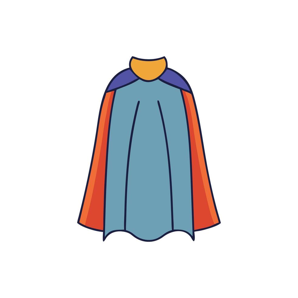 Stylish Cape Concept for Fashion Enthusiasts vector