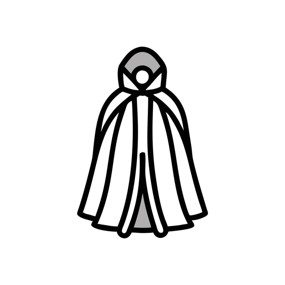 Stylish Cloak Illustration for Dramatic Styles vector