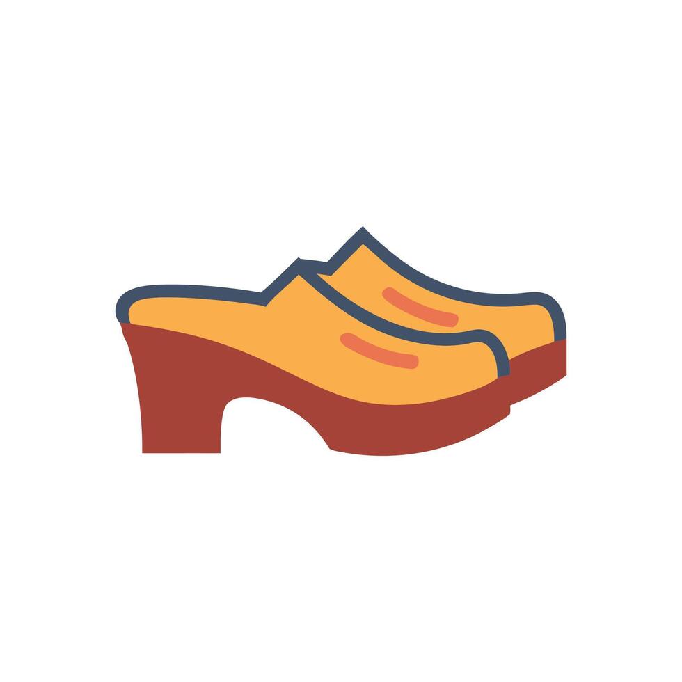 Chic Clogs Illustration for Everyday Wear vector