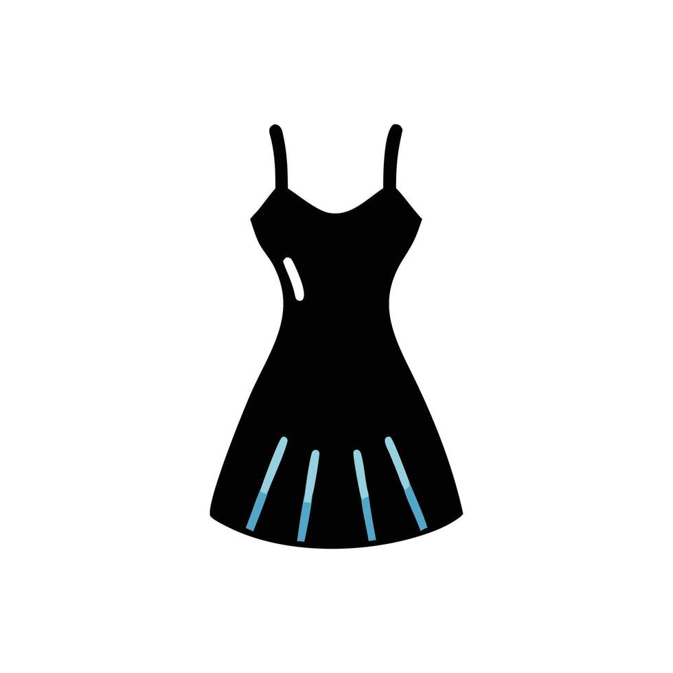 Stylish Cocktail Dress Concept for Formal Events vector