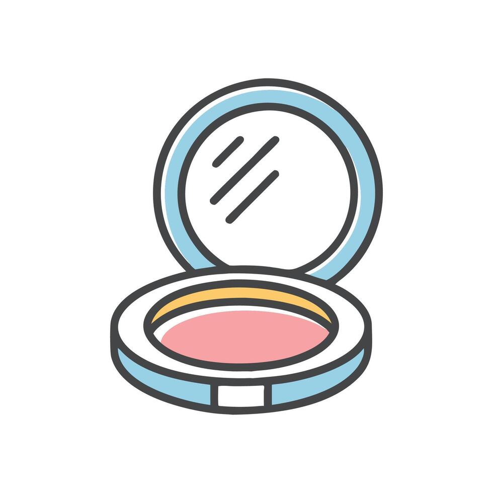 Elegant Compact Powder Concept for Glam Looks vector