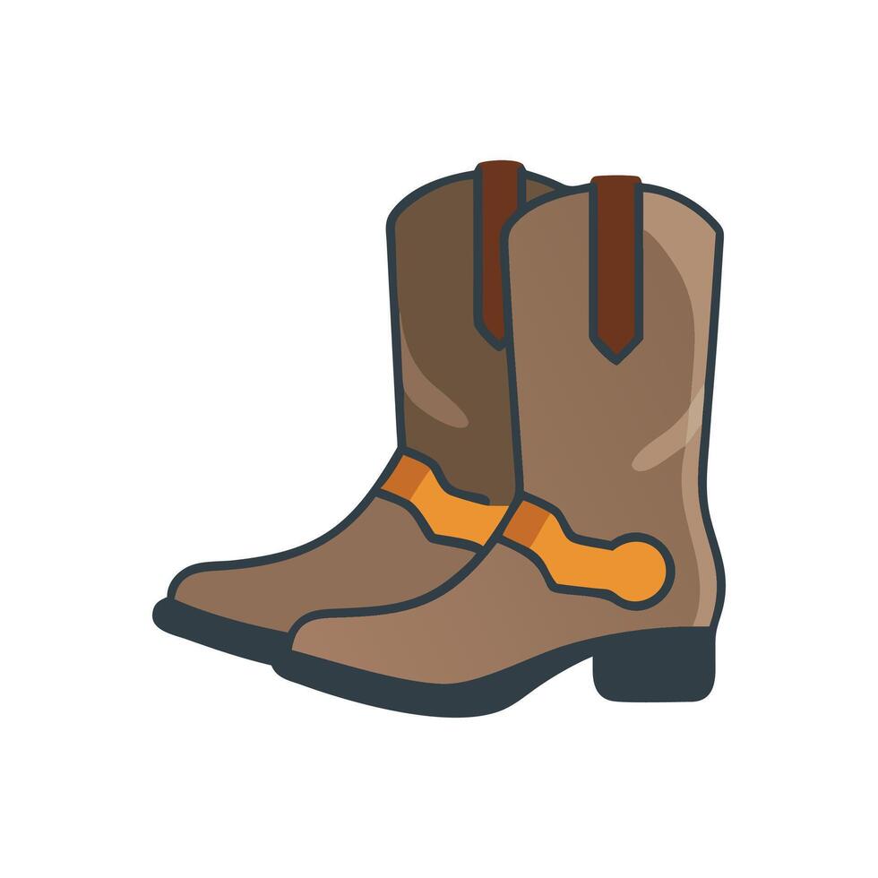 Unique Cowboy Boots for Creative Designs vector