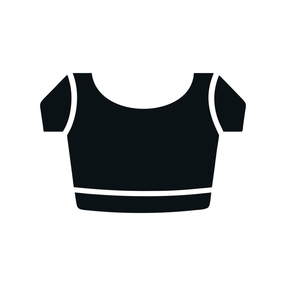Chic Crop Top Illustration for Warm Days vector
