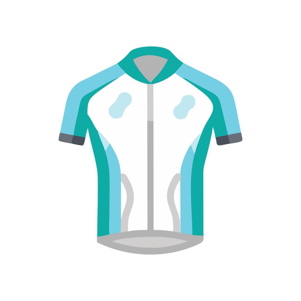 Elegant Cycling Jersey Concept for Active Wear vector