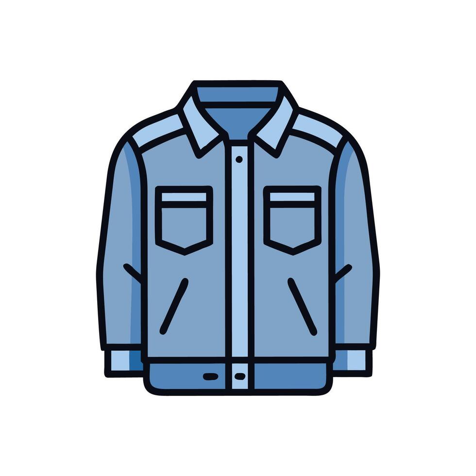 Unique Denim Jacket for Creative Designs vector