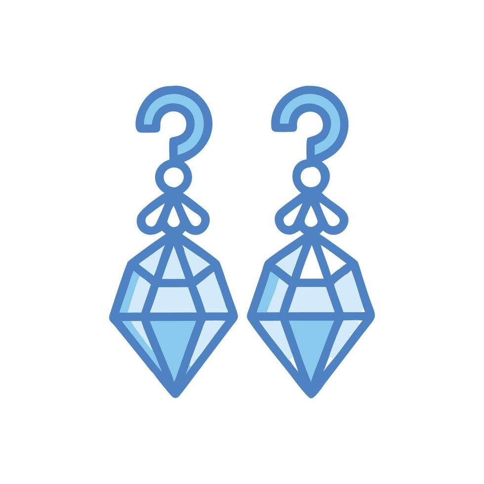 Unique Diamond Earrings for Creative Designs vector
