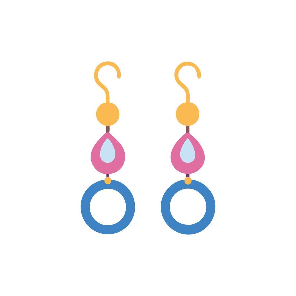 Unique Earrings for Creative Designs vector