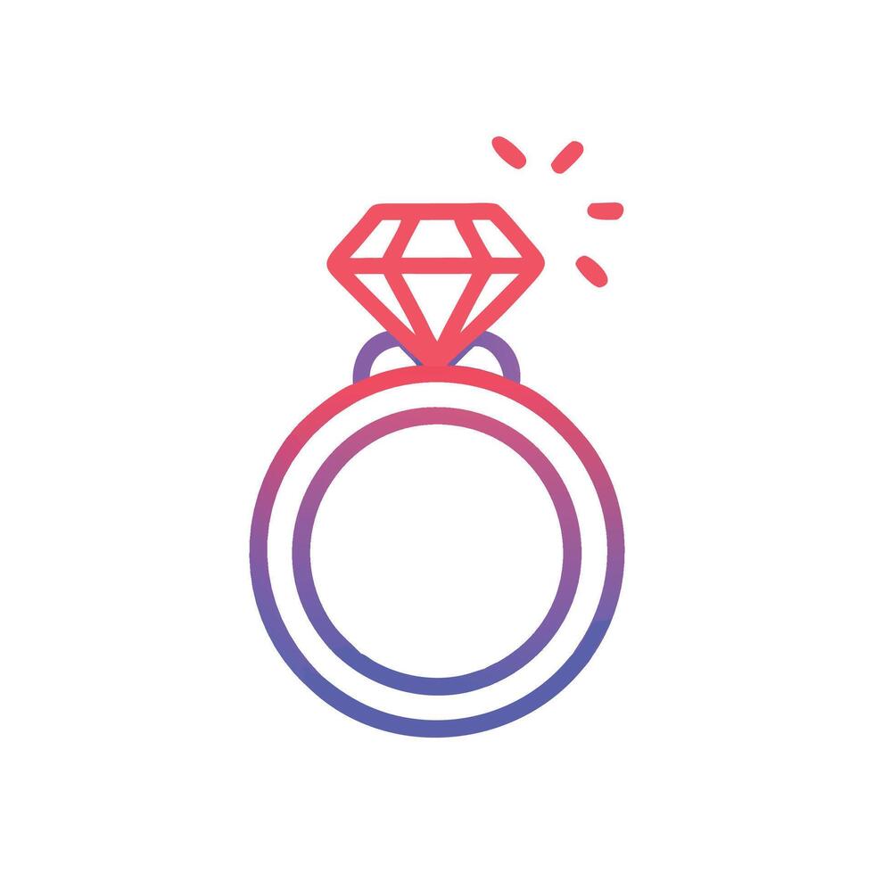 Elegant Engagement Ring Design for Proposals vector