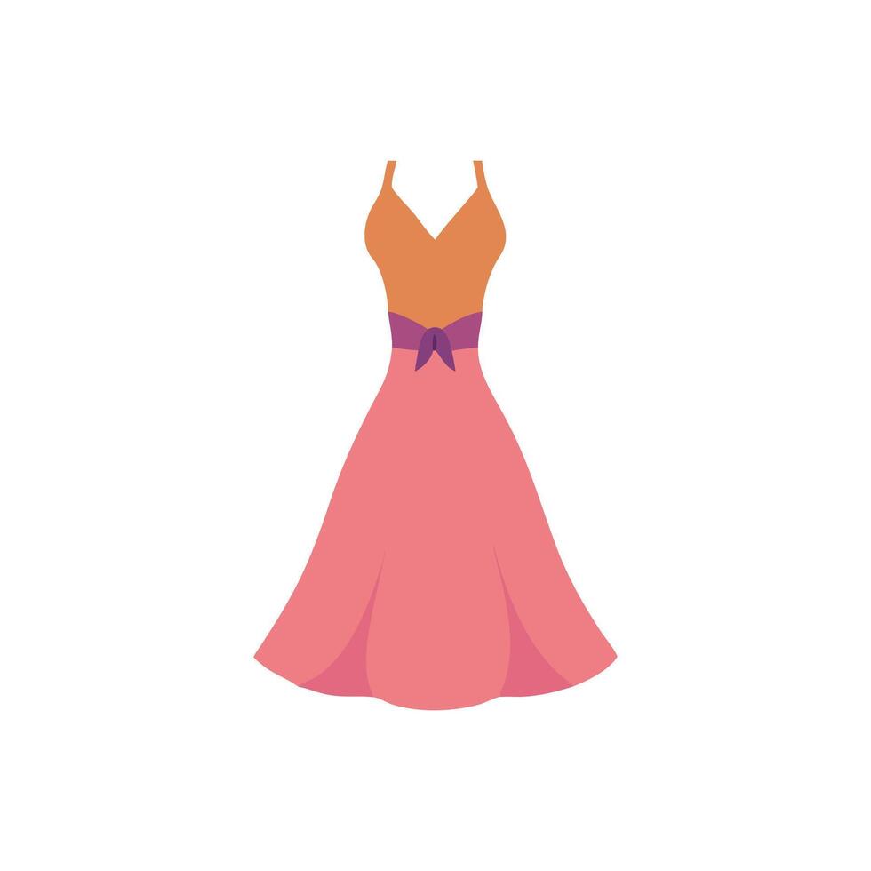 Unique Evening Gown for Creative Designs vector