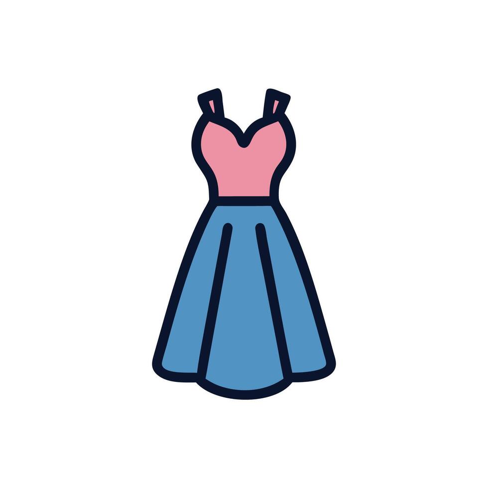 Chic Evening Gown Illustration for Gala Events vector