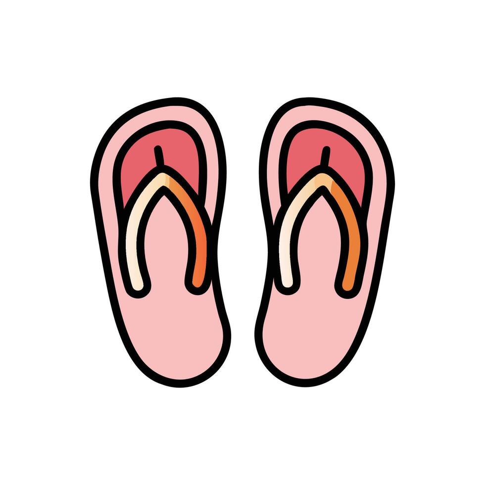 Trendy Flip Flops for Summer Styles vector