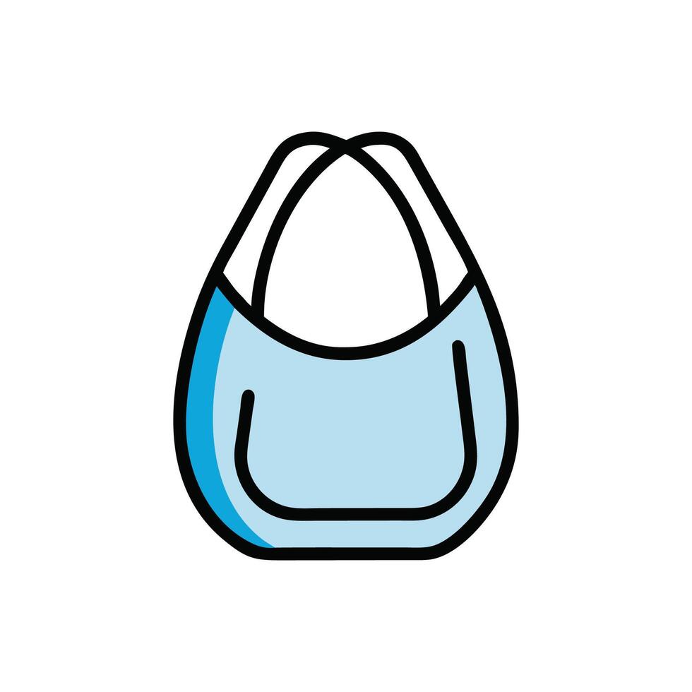 Stylish Hobo Bag Illustration for Everyday Use vector