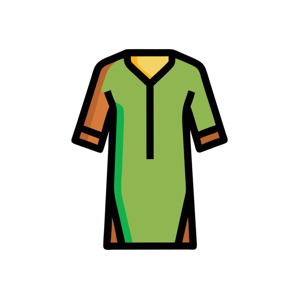 Stylish Kaftan Illustration for Beach Days vector